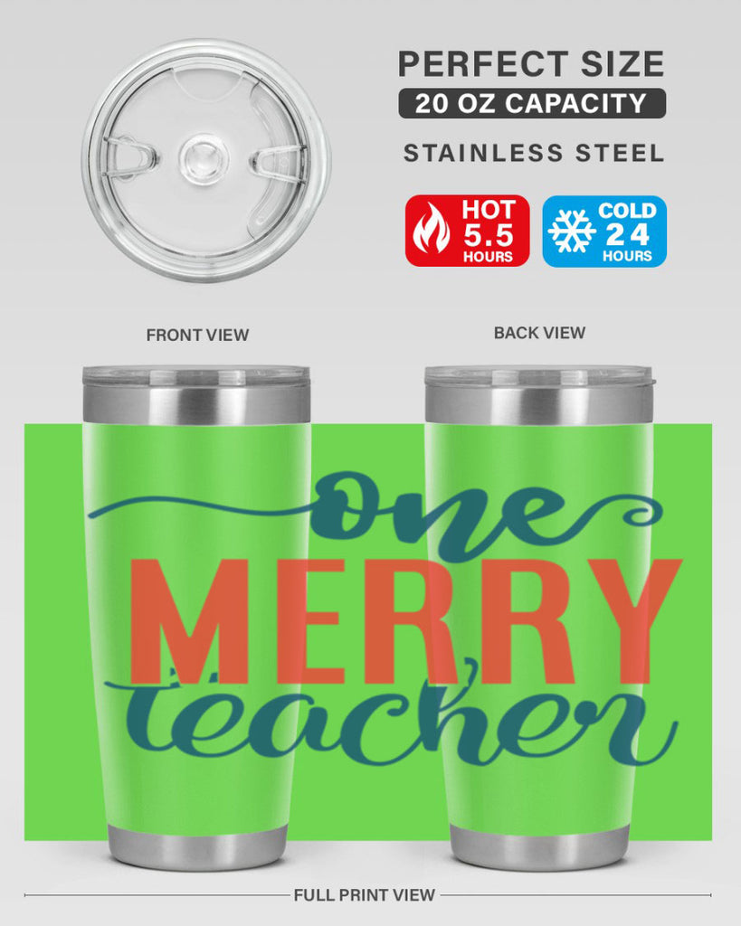 one merry teacher Style 161#- teacher- tumbler