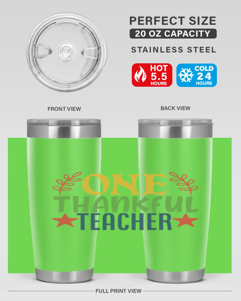 one thankful teacher Style 157#- teacher- tumbler