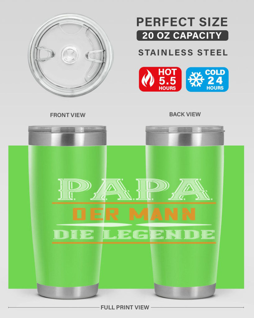 papa der mann die legende 21#- grandpa - papa- Tumbler