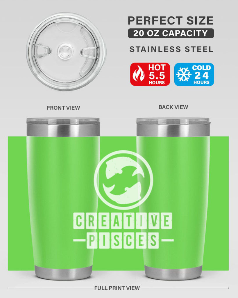 pisces 345#- zodiac- Tumbler