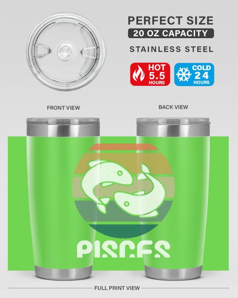 pisces 346#- zodiac- Tumbler