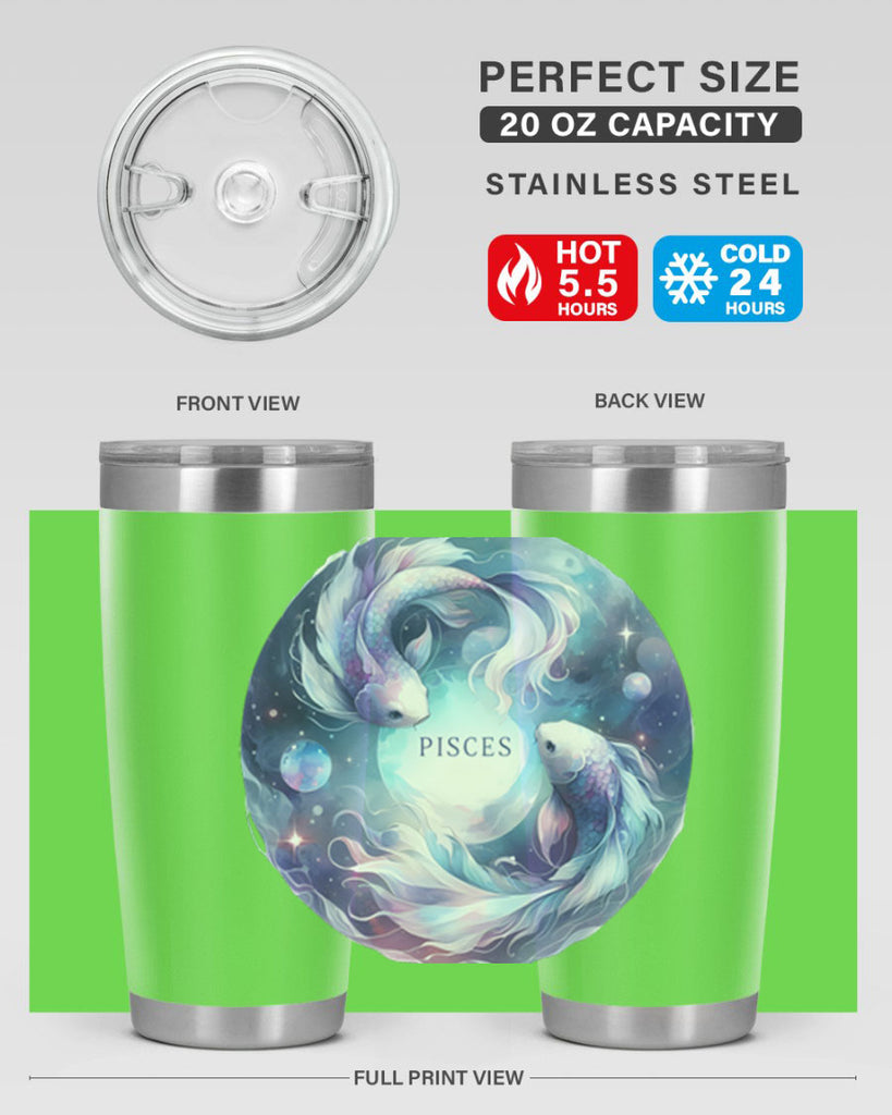 pisces 348#- zodiac- Tumbler