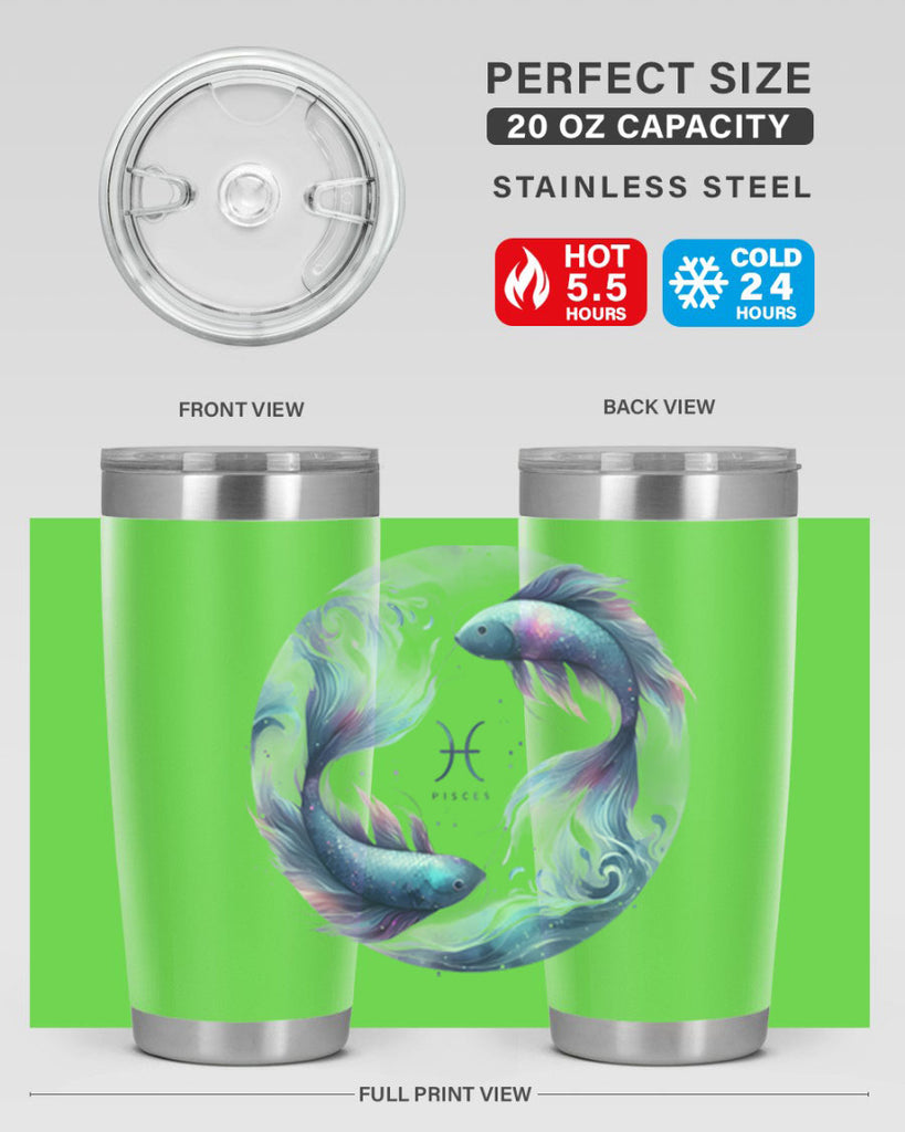 pisces 362#- zodiac- Tumbler