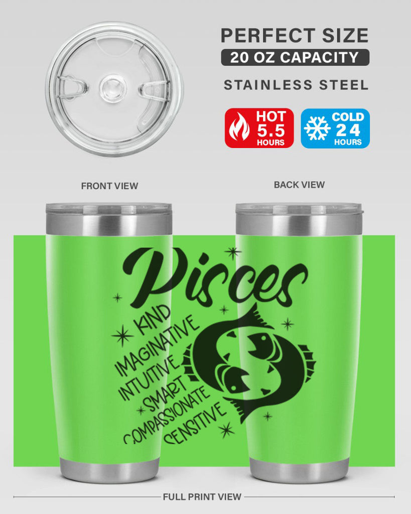 pisces 371#- zodiac- Tumbler