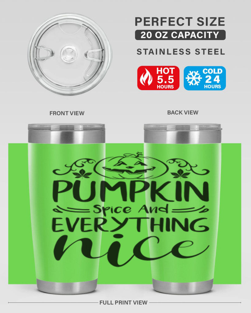 pumpkin spice and everything nice 542#- fall- Tumbler
