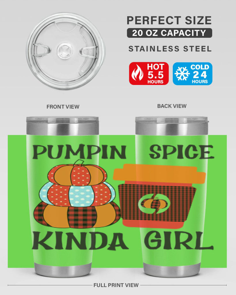 pumpkin spice kinda girl 551#- fall- Tumbler