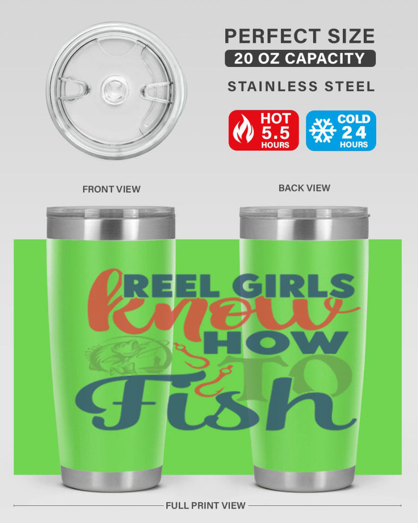 reel girls know how to fish 197#- fishing- Tumbler