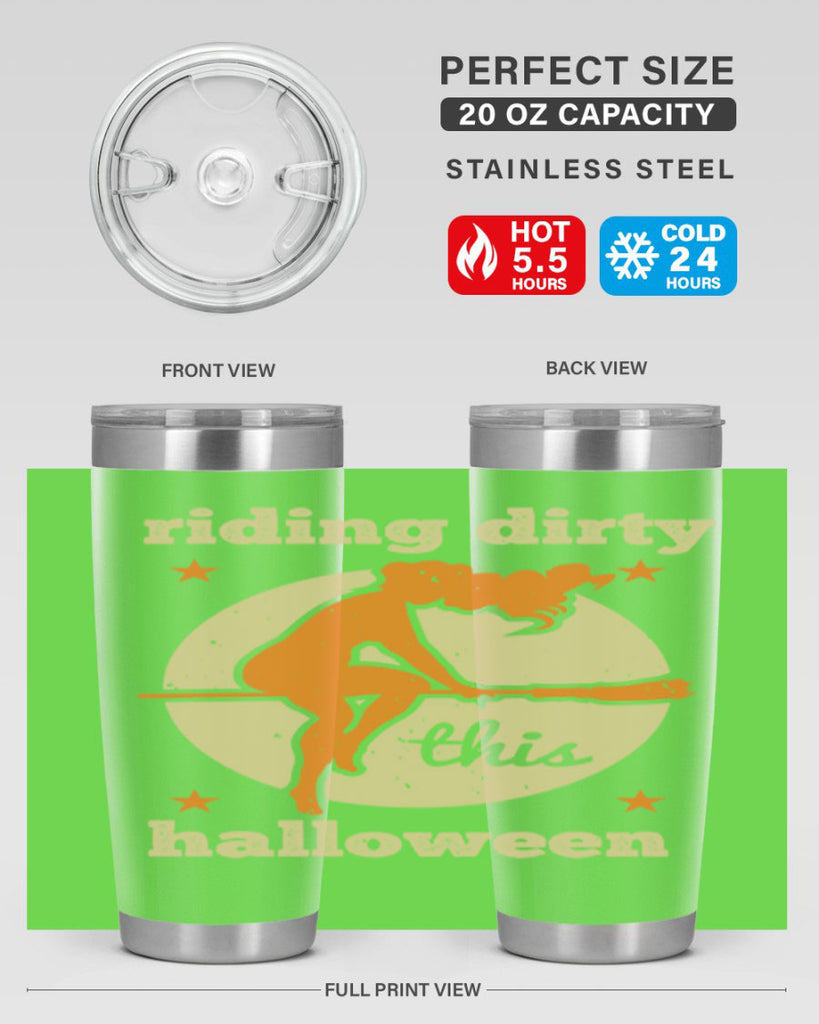 riding dirty this halloween 133#- halloween- Tumbler