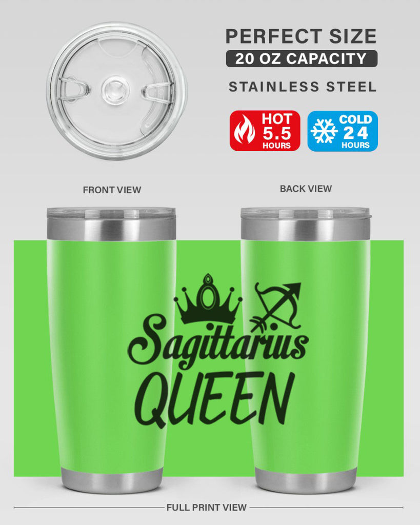 sagittarius queen 412#- zodiac- Tumbler