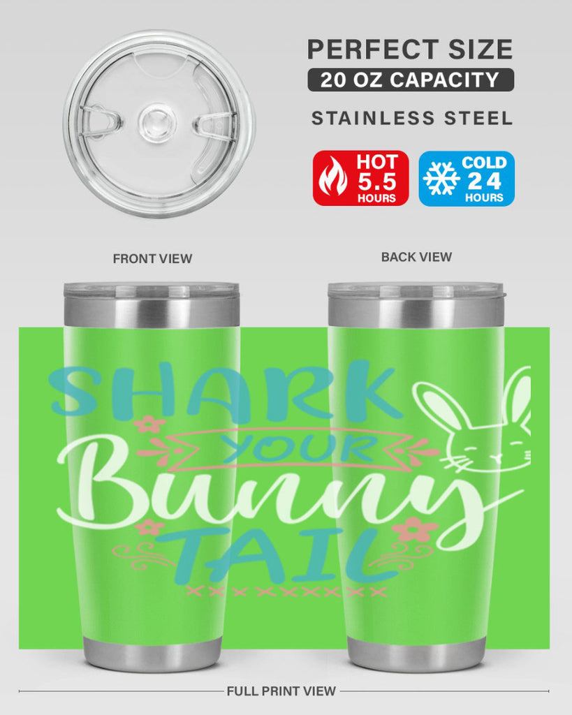 shark your bunny tail 9#- easter- Tumbler