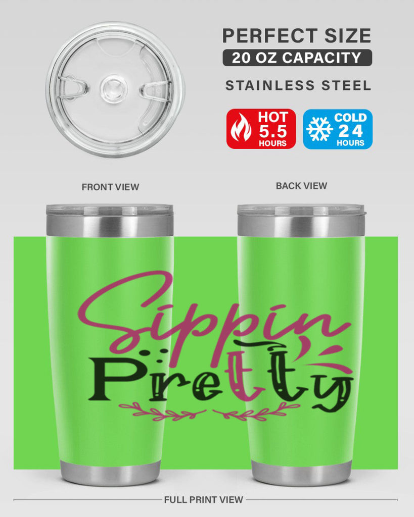 sippin pretty 161#- wine- Tumbler