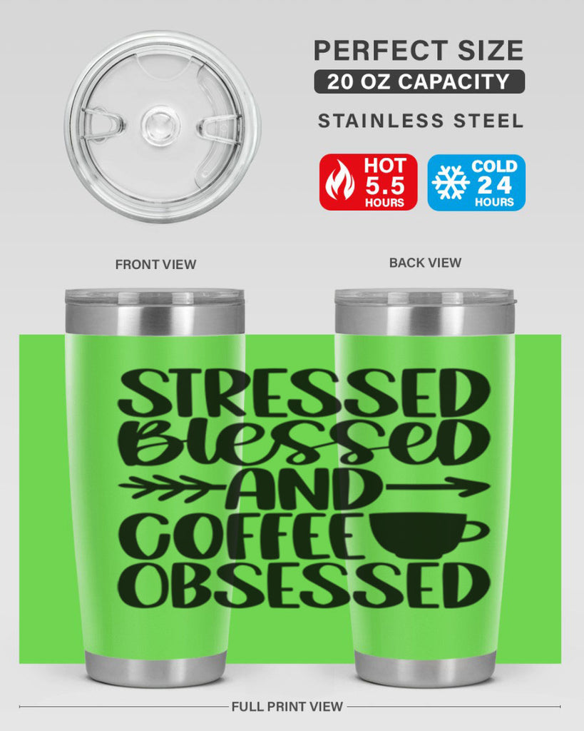 stressed blessed and 26#- coffee- Tumbler