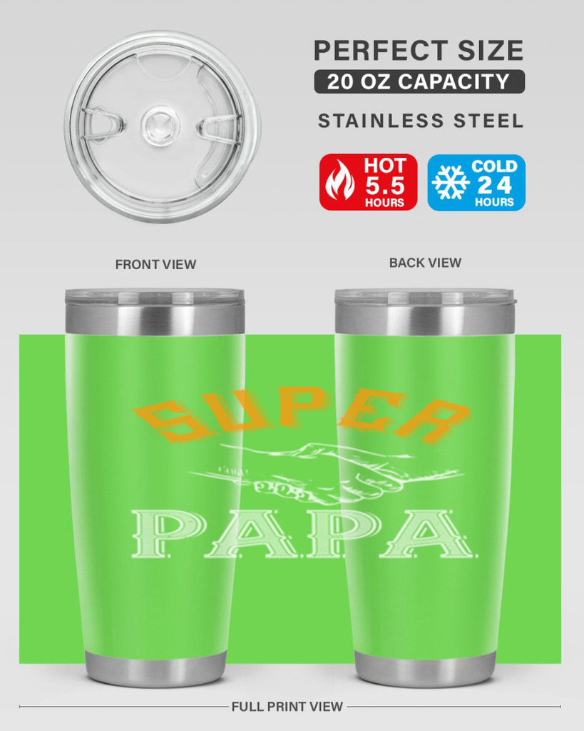 super papa 8#- grandpa - papa- Tumbler