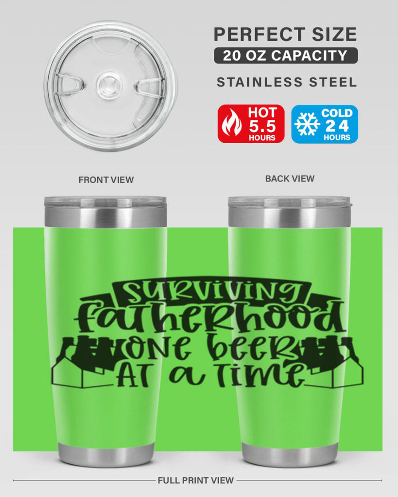 surviving fatherhood one beer at a time 19#- fathers day- Tumbler
