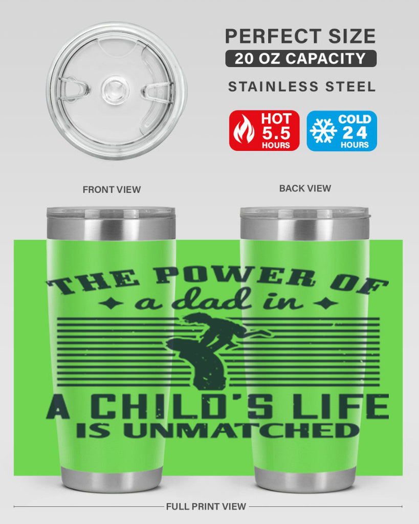 the power of a dad 150#- fathers day- Tumbler