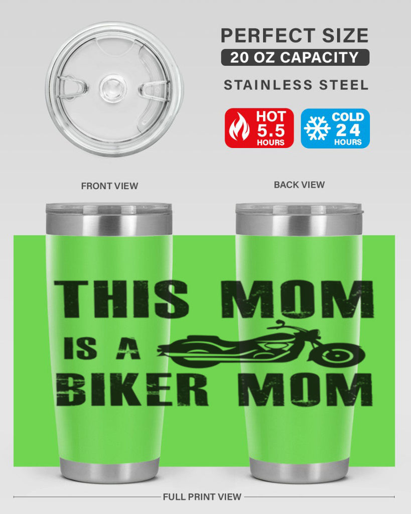 this mom is a biker mom 35#- mom- Tumbler