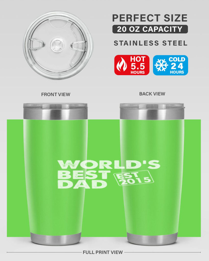 world is best dad est m 62#- dad- Tumbler