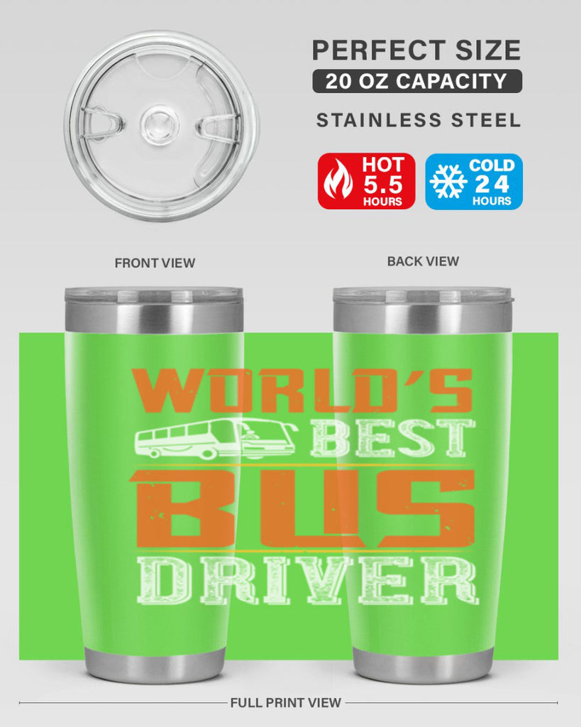 world’s best bus driver Style 4#- bus driver- tumbler