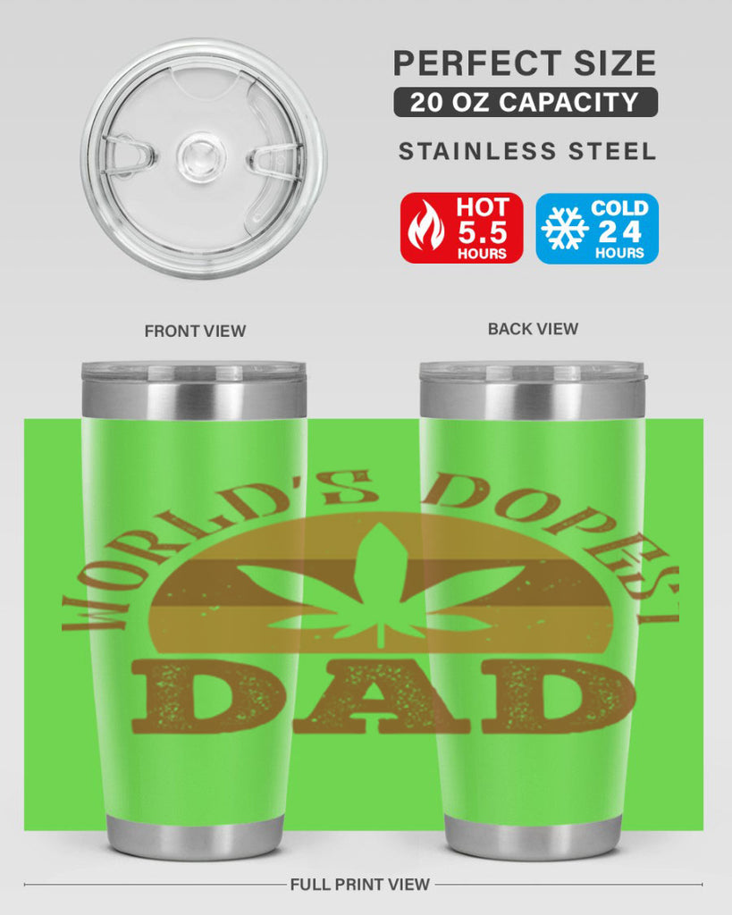 world’s dopest dad 137#- fathers day- Tumbler