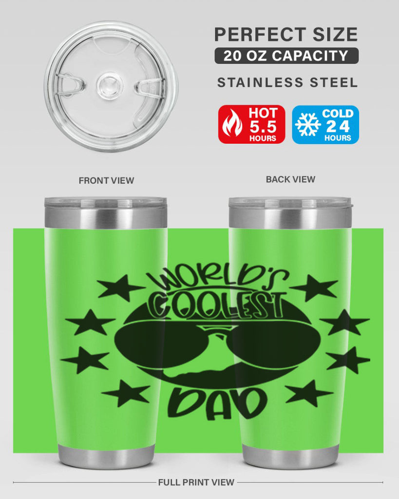 worlds coolest dad 11#- fathers day- Tumbler