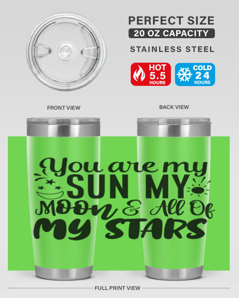 you are my sun my moon all of my stars 4#- family- Tumbler