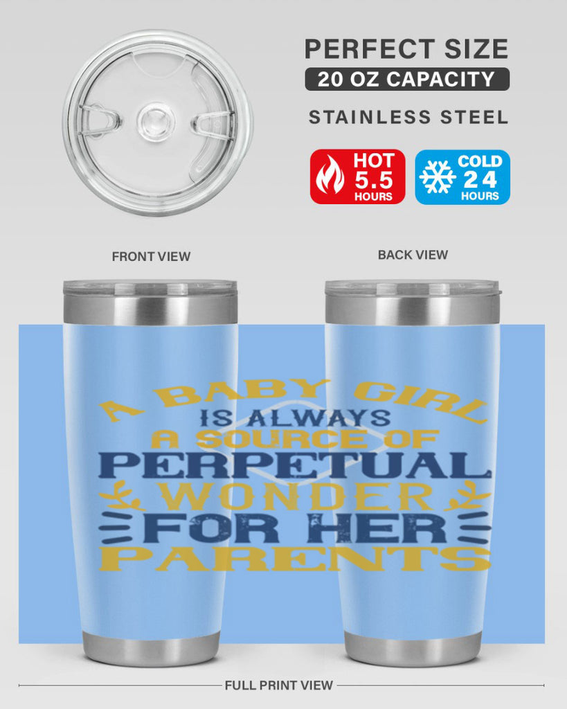 A baby girl is always a source of perpetual wonder for her parents Style 142#- baby- tumbler