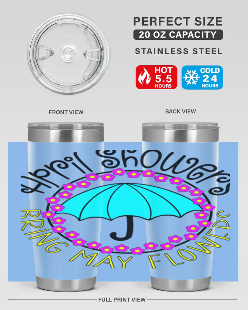 April showers21#- spring- Tumbler