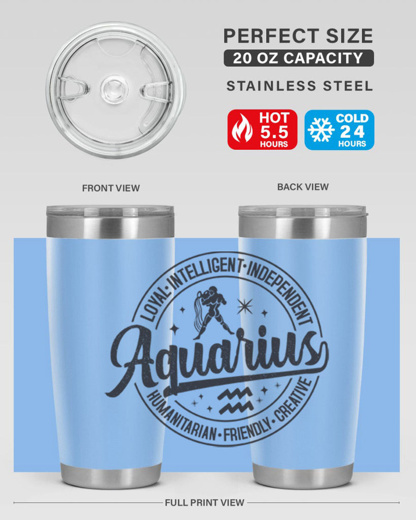 Aquarius 71#- zodiac- Tumbler