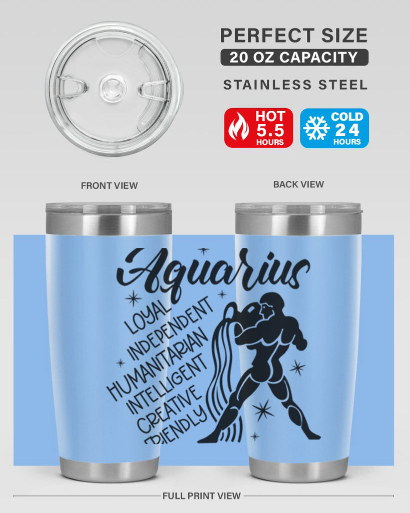 Aquarius 72#- zodiac- Tumbler