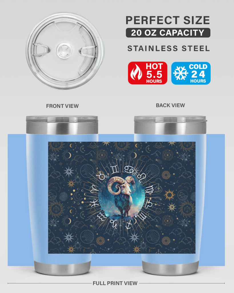 Aries Straigth 95#- zodiac- Tumbler