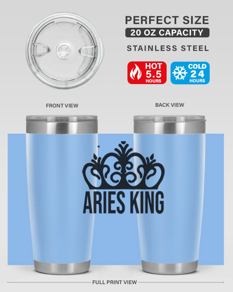 Aries king 107#- zodiac- Tumbler