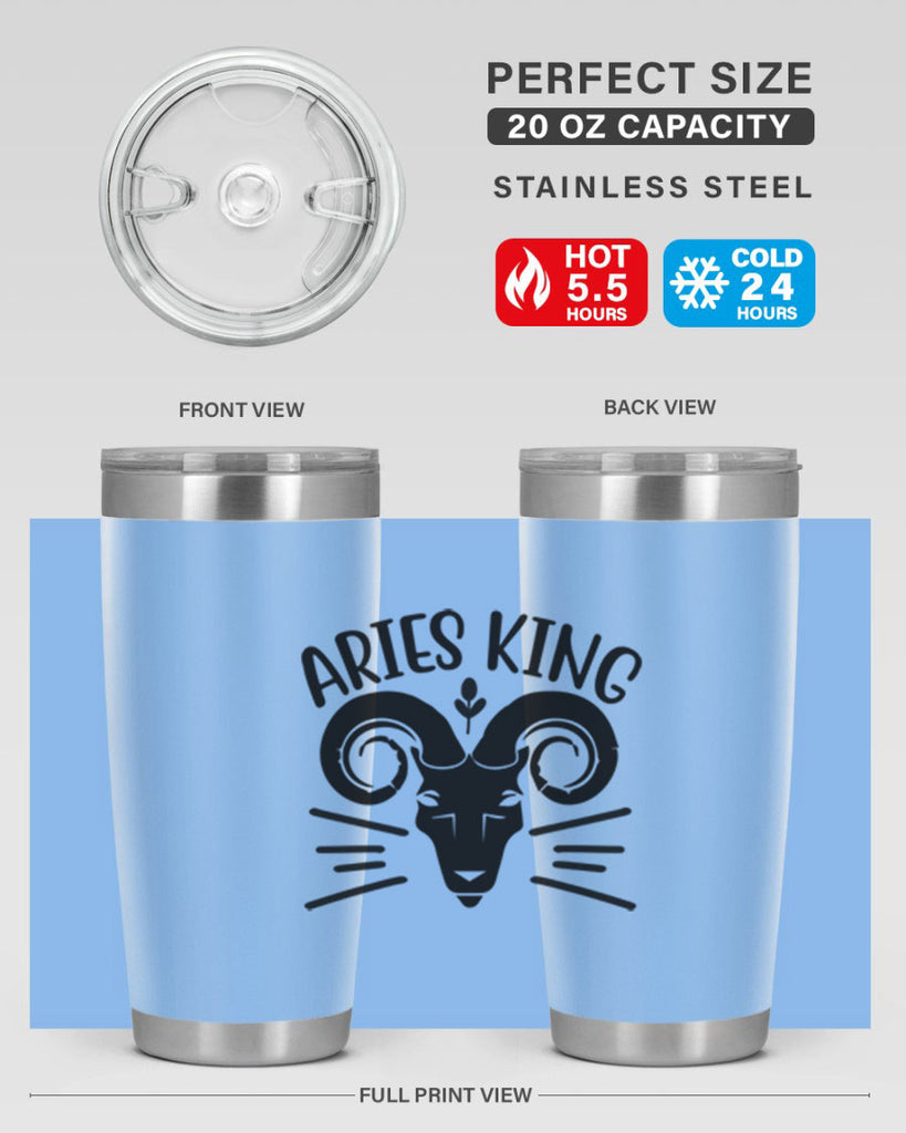 Aries king 109#- zodiac- Tumbler