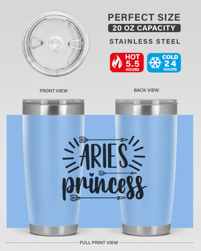 Aries princess 115#- zodiac- Tumbler