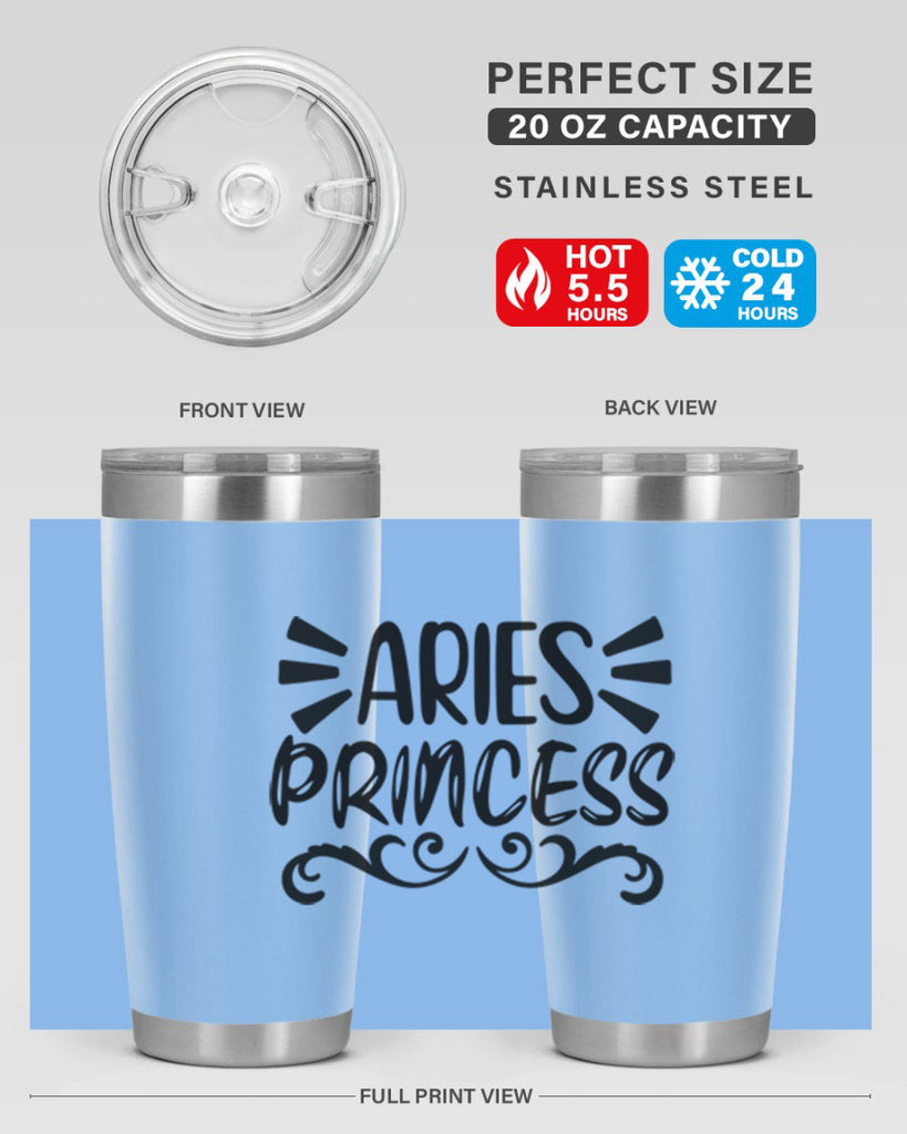 Aries princess 117#- zodiac- Tumbler