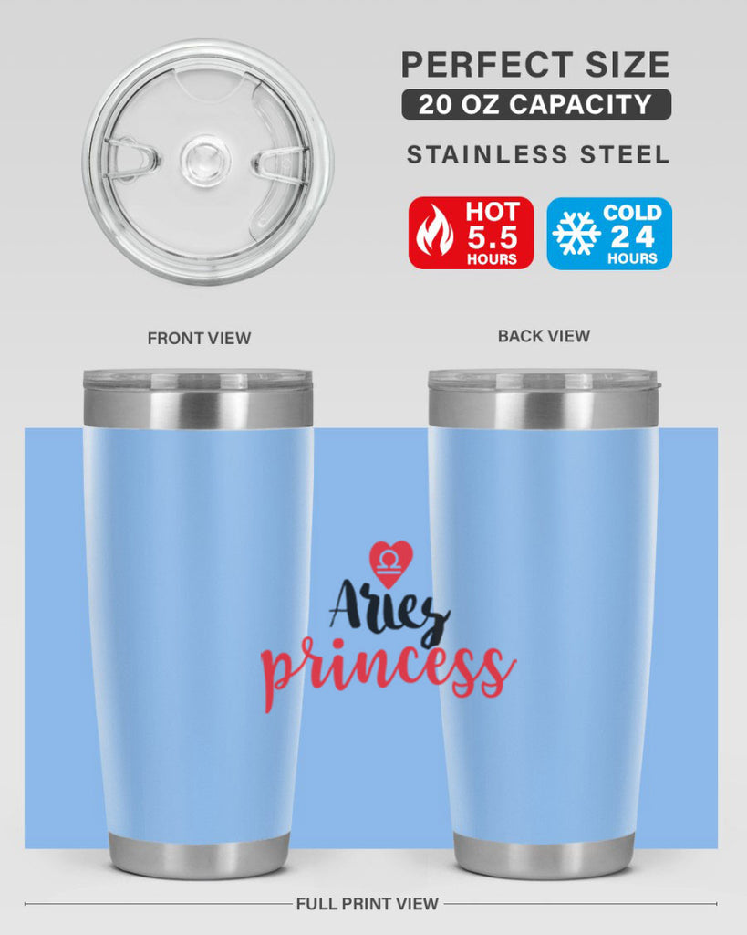 Aries princess 98#- zodiac- Tumbler