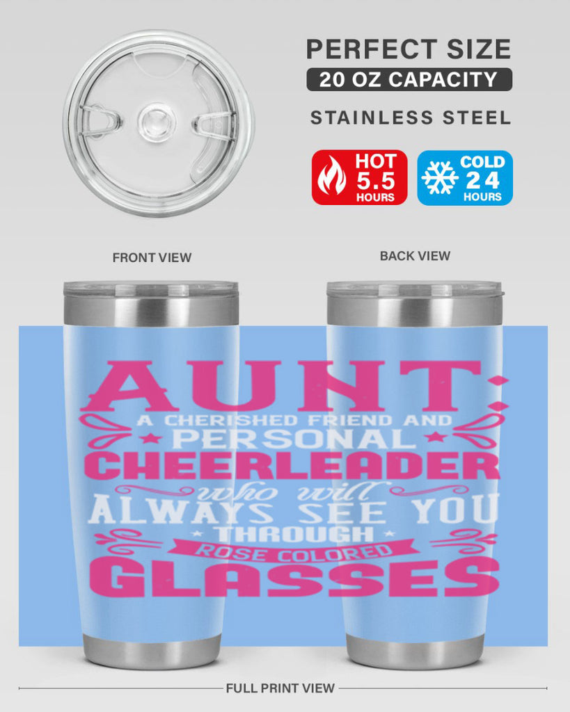 Aunt A cherished friend and personal cheerleader Style 70#- aunt- Tumbler