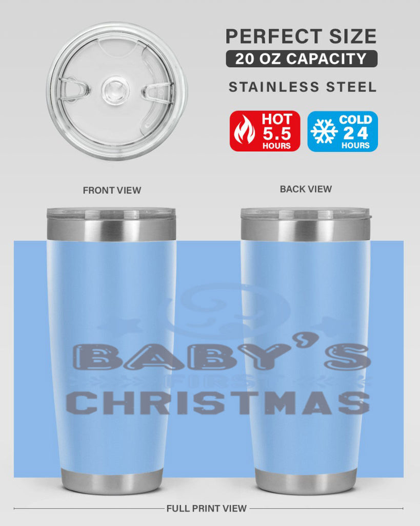 Baby First Christmas Style 2#- baby shower- tumbler