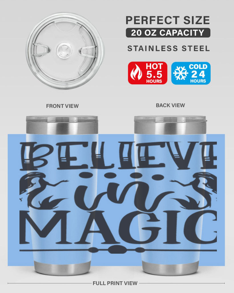 Believe in magic 65#- mermaid- Tumbler