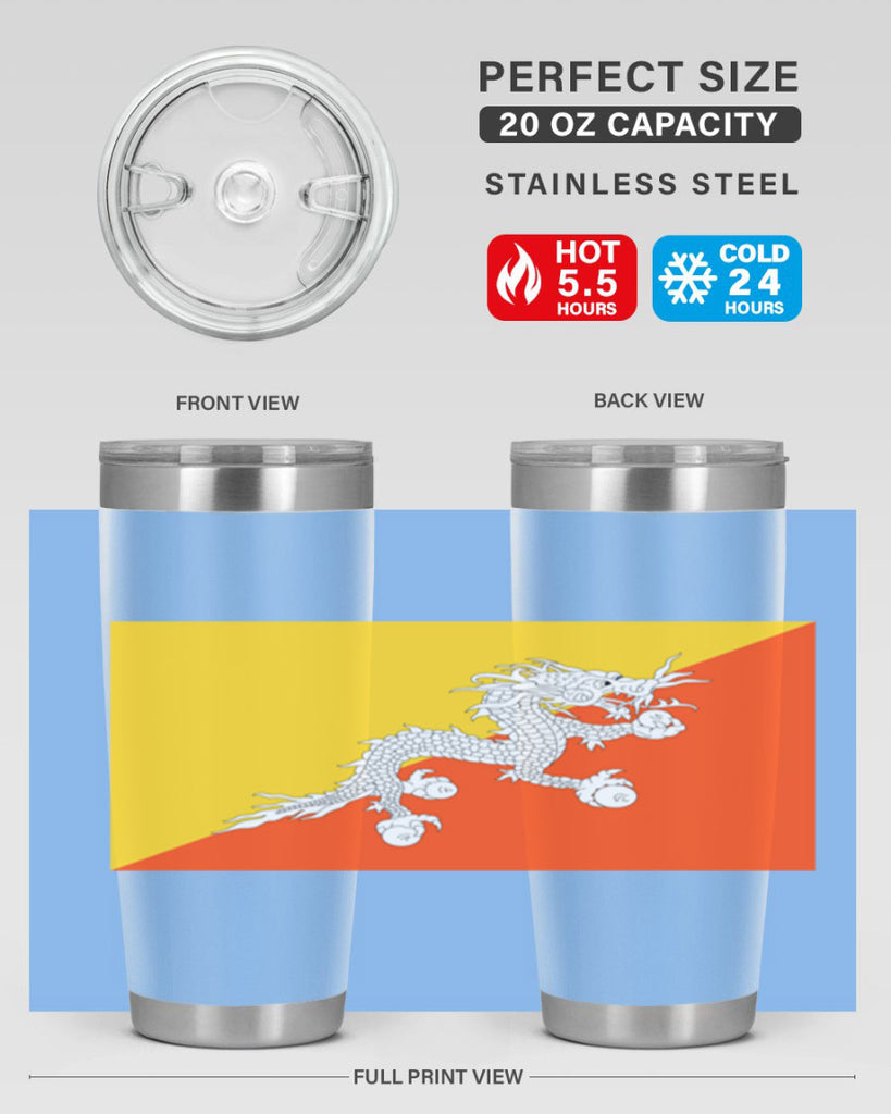 Bhutan 178#- world flags- Tumbler