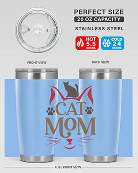 Cat Mom Style 6#- cat- Tumbler