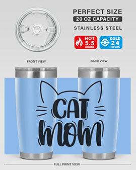 Cat Mom Style 85#- cat- Tumbler