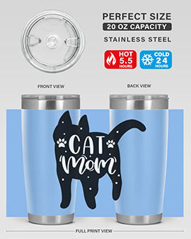 Cat Mom Style 86#- cat- Tumbler