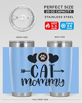 Cat Mommy Style 87#- cat- Tumbler