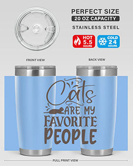 Cats Are My Favorite People Style 7#- cat- Tumbler