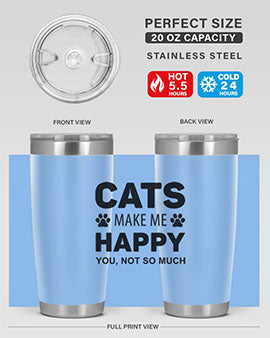 Cats Make Me Style 40#- cat- Tumbler