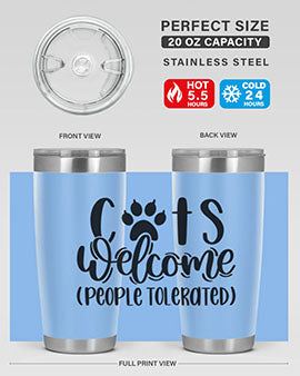 Cats Welcome Style 91#- cat- Tumbler
