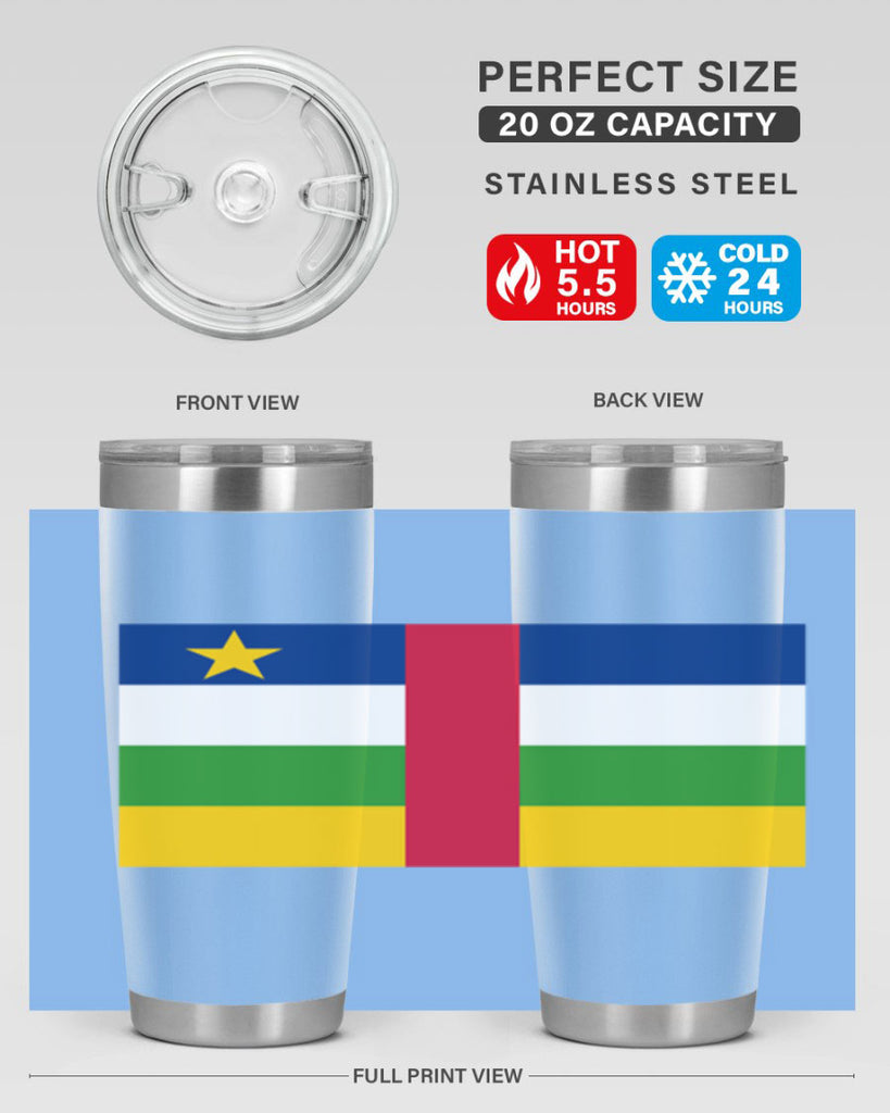 Central African Republic 165#- world flags- Tumbler