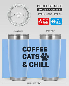 Coffee Cat Style 41#- cat- Tumbler