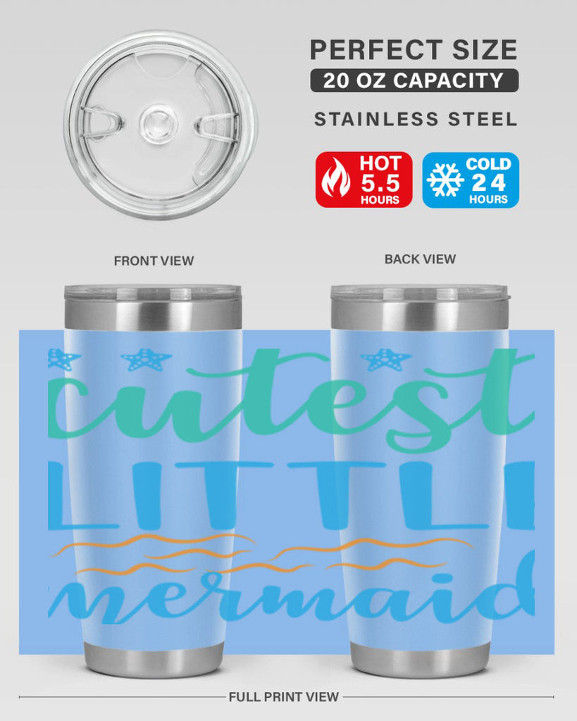 Cutest Little Mermaid Design 97#- mermaid- Tumbler