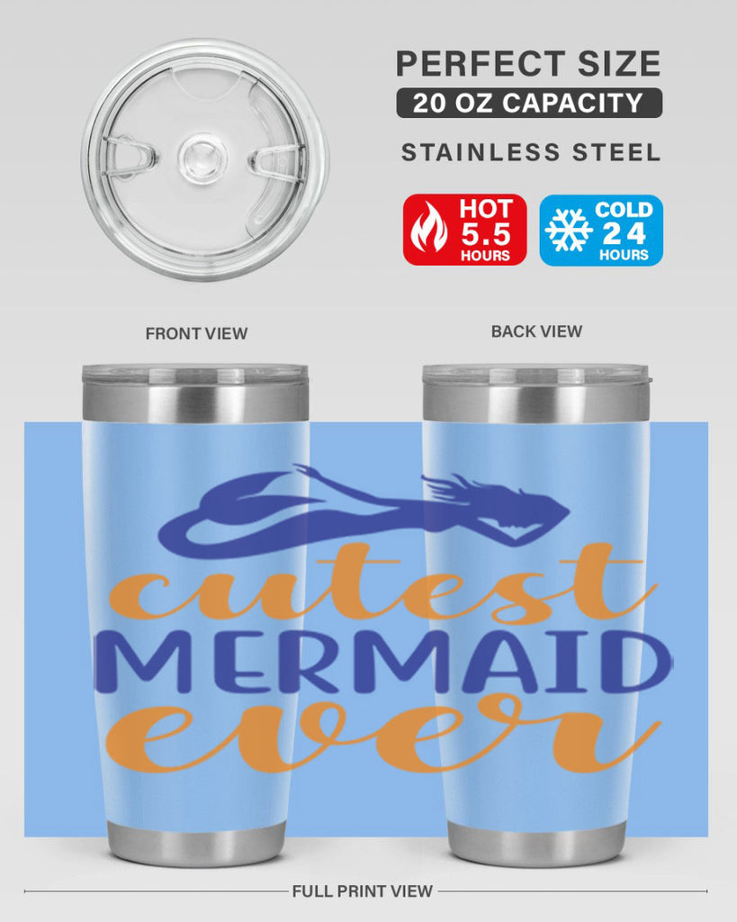 Cutest Mermaid Ever 91#- mermaid- Tumbler